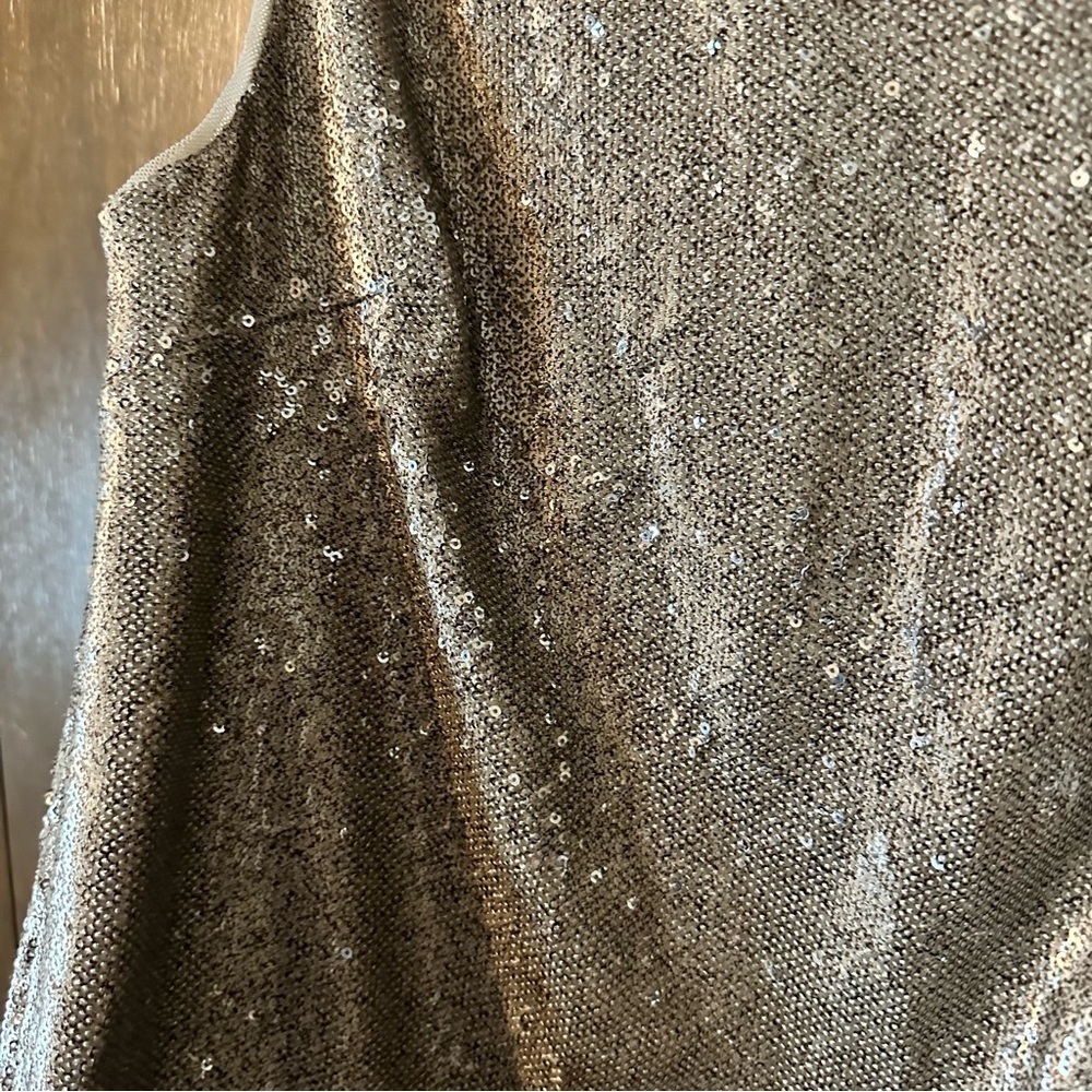 Betsey Johnson Women’s Sequin Metallic Holiday Cocktail Lined Party Dress Sz 6 - Picture 4 of 13